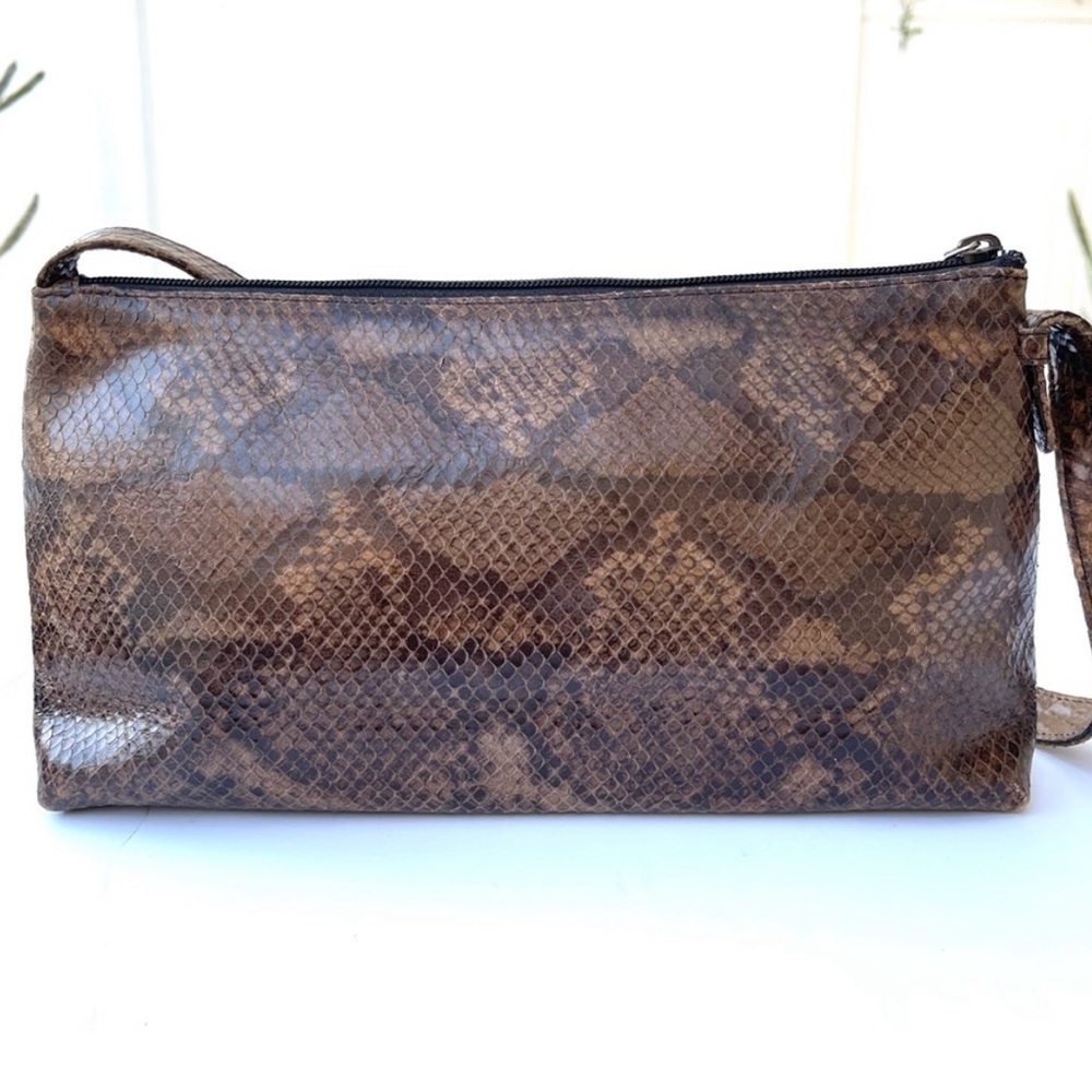 Vintage BCBG Paris Snakeskin Shoulder Bag